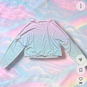 Pastel Blue ombre Women's Sweatshirt